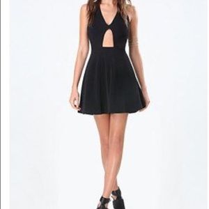 Bebe BNWT black strappy Sydney dress size large